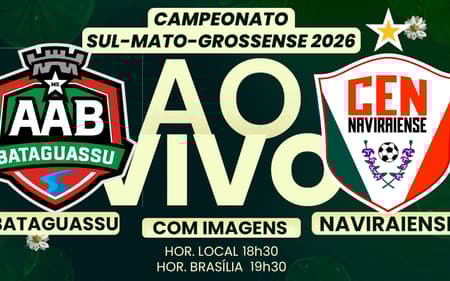 Semifinal do Campeonato Sul-mato-grossense entre Bataguassu e Naviraiense (Foto: arte equipe de design)