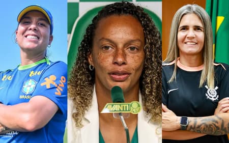 Treinadoras Camilla Orlando, Rosana Augusto e Emily Lima. (Divulgação)