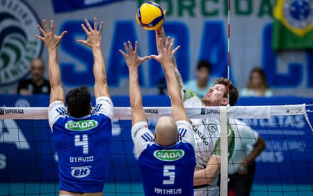 Sada Cruzeiro x Goiás pela Superliga Masculina 25/26 (Foto: Agência i7/Sada Cruzeiro)
