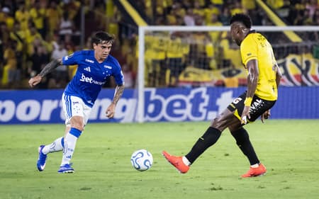 Barcelona-EQU x Cruzeiro, no Estádio Monumental Isidro Romero Carbo, em Guayaquil-EQU (Foto: Gustavo Aleixo/Cruzeiro)