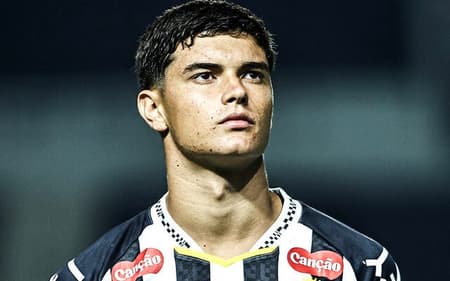 Samuel Pierri em duelo entre o Santos e o Corinthians pelo Brasileiro Sub-20. (Foto: Reinaldo Campos/ Santos FC)