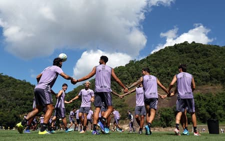 Botafogo em treino no CT Lonier (Foto: Vítor Silva/Botafogo)
