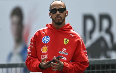 Lewis Hamilton no Circuito de Suzuka - GP do Japão 2026 (Foto: Andrew Caballero-Reynolds/AFP)