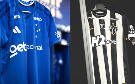 Cruzeiro x Atlético (Foto: Reprodução Cruzeiro e Atlético)