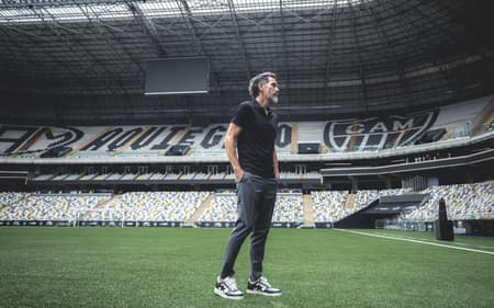 El Barba na Arena MRV (Foto: Pedro Souza / Atlético)