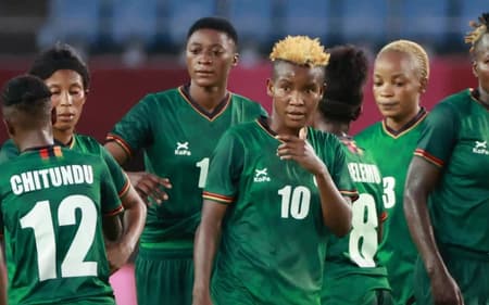 Zâmbia, adversária do Brasil na Fifa Series. (Reprodução/internet)