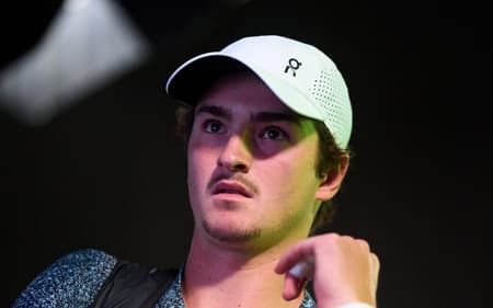 João Fonseca momentos antes de estrear no Masters 1000 de Madri (Foto: Divulgação)