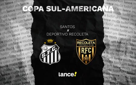 Santos encara o Deportivo Recoleta pela Sul-Americana. (Foto: Divulgação/ Santos FC)