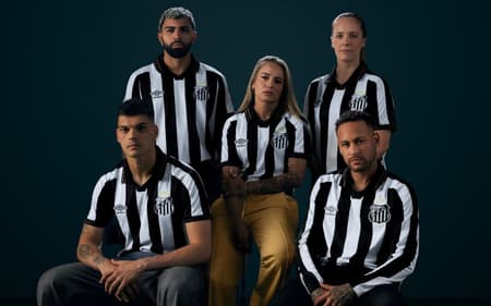 Santos lança novo uniforme 2 para esta temporada. (Foto: Raul Barletta/ Santos FC)