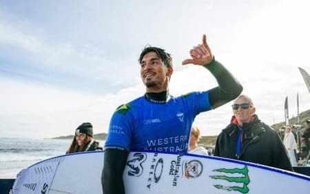 Gabriel Medina fica com o vice na etapa de Margaret River da WSL 2026 (Foto: Hannah Anderson/ WSL)
