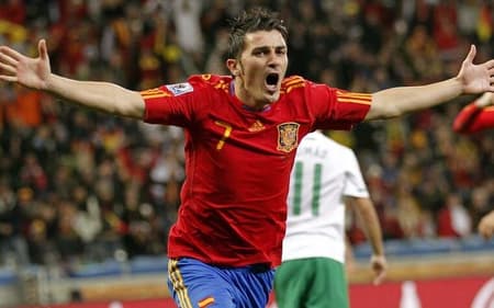 Com gol de David Villa, Espanha derrotou Portugal nas oitavas de final em 2010&nbsp;