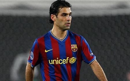 Rafa Márquez nos tempos de Barcelona
