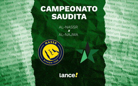 Al-Nassr x Al-Najma (Foto: Arte/Lance!)Al-Nassr x Al-Najma (Foto: Arte/Lance!)