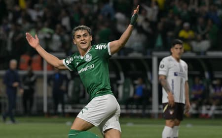 Ramon Sosa foi elogiado por torcedores do Palmeiras (Photo by NELSON ALMEIDA / AFP)