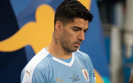 O atacante Luis Suárez defendendo a seleção uruguaia em 2019 (Foto: FramePhoto/Folhapress)
