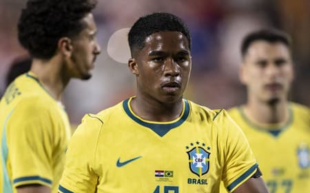 Endrick em ação pela Seleção Brasileira convocação