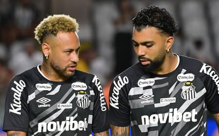 Gabigol e Neymar no Santos (Foto: Jota Erre/AGIF/Folhapress)