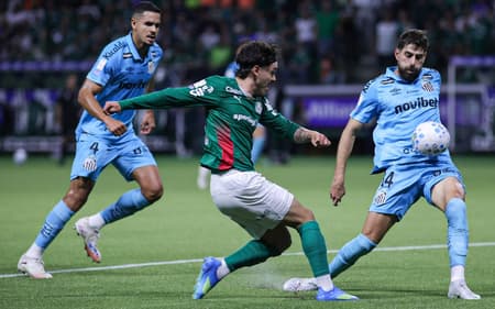 Palmeiras x Santos no Allianz Parque (Foto:Everton Okubo/Agencia F8/Folhapress)