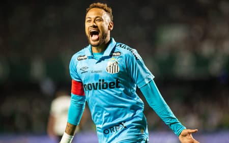 Neymar em Coritiba x Santos (Foto:Luis Garcia/AGIF/Folhapress)