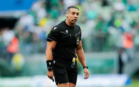 Felipe Fernandes apitou Palmeiras x Chapecoense (Foto:Marco Miatelo/Photo Premium/Folhapress)