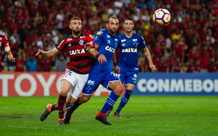 Flamengo x Cruzeiro, pela oitavas de final da Copa Libertadores 2018, no Maracanã (Foto: Bruno Haddad/Cruzeiro)