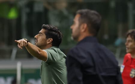 Artur Jorge e Abel Ferreira (Foto: Cesar Greco/Palmeiras)