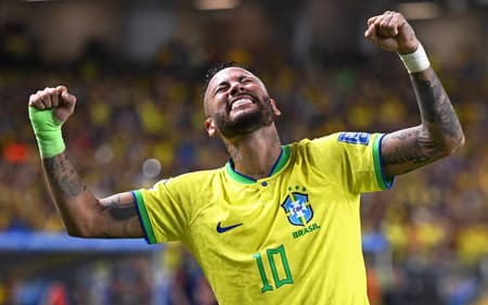 Neymar atuando pela Seleção Brasileira (Foto: Carl de Souza/AFP)