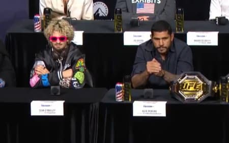 Josh Hokit provoca Alex Poatan em coletiva do UFC Casa Branca (Foto: Reprodução/ X)