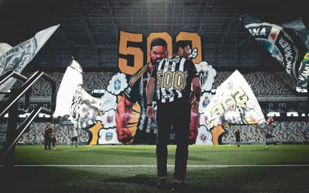 Hulk 500 gols homenagem Arena MRV (Foto: Pedro Souza / Atlético)