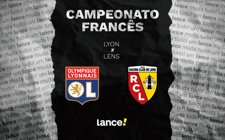 Lyon e Lens se enfrentam pela 34ª rodada da Ligue 1, neste domingo (17) (Foto: Arte/Lance!)