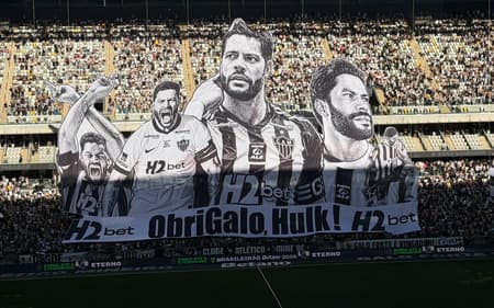 Mosaico de despedida de Hulk Foto: Artur Henrique / Lance!)