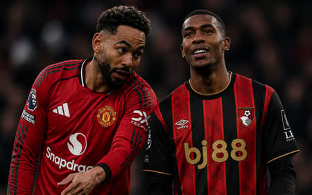 Rayan e Matheus Cunha na Premier League (Foto: AFP)