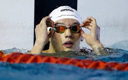 Guilherme Caribé disputa a prova dos 50m livre no Troféu Maria Lenk
