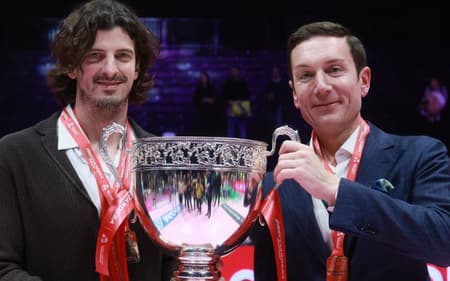 Pietro Maschio, à esquerda, fez críticas ao Mundial de Clubes de vôlei no Brasil (Foto: Reprodução/ Instagram