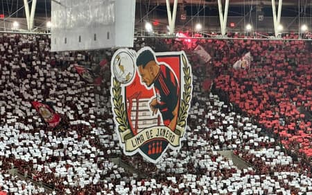 Mosaico com o gol do Danilo em Flamengo x Palmeiras na final da Libertadores (Foto: Lucas Bayer/Lance!)