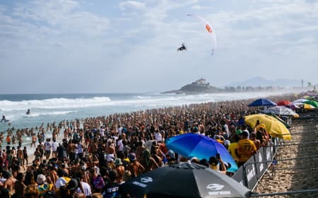 VIVO Rio Pro movimentou R$ 179 milhões em 2025, se consolidando como o maior evento de surfe do mundo pelo quarto ano consecutivo | Divulgação: Thiago Diz / WSL