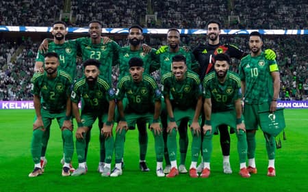 Arábia Saudita perfilada em jogo das Eliminatórias da Ásia para a Copa do Mundo de 2026