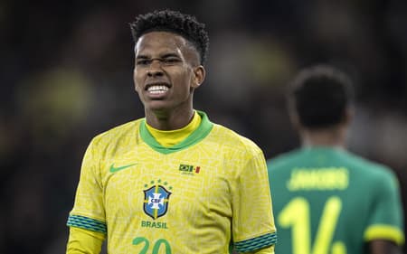 Estêvão pode estar fora da Copa do Mundo após lesão sofrida na coxa (Foto: Ricardo Nogueira/Sports Press Photo/Fotoarena/Folhapress)