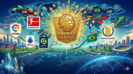 Premier League supera ligas rivais em alcance internacional (Imagem gerada por IA)