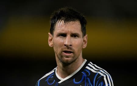 Lionel Messi em ação pela Argentina.