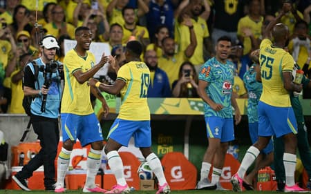 Rayan, Endrick e Igor Thiago em Brasl x Panamá