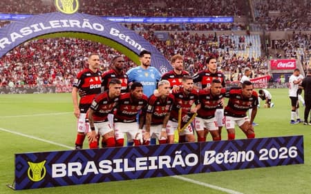 Jogadores do Flamengo no Maracanã (Foto: Gilvan de Souza/Flamengo)