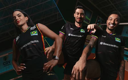 A camisa que será utilizada pelos líberos brasileiros na VNL