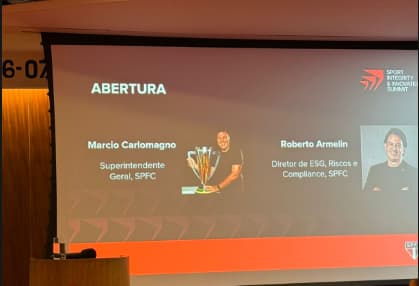 Marcio Carlomagno e Roberto Armelin abriram evento no Morumbis (Foto: Izabella Giannola/ Lance!)