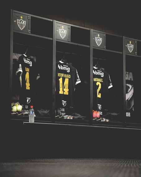 vestiário do Atlético contra o Mirassol (Foto: Pedro Souza / Atlético)camisa Atlético contra o Mirassol (Foto: Pedro Souza / Atlético)