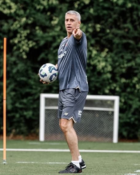 Hernán Crespo técnico São Paulo treino