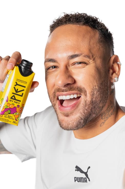 Em parceria com a marca brasileira de sucos Tial, Neymar lança o Pley by Ney (Foto: Divulgação/Tial/Pley by Ney)