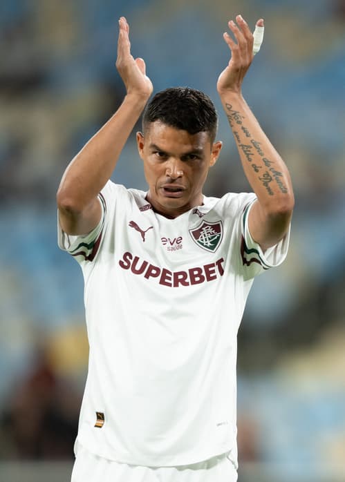 Thiago Silva em reestreia pelo Fluminense