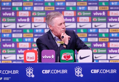 Carlo Ancelotti, técnico da Seleção Brasileira