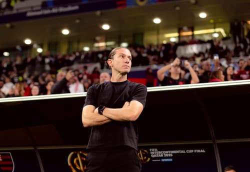 Técnico do Flamengo, Filipe Luís durante a final do Mundial contra o PSG